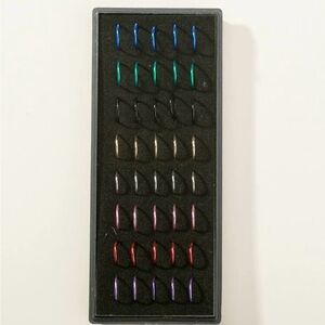 Nose Ring-Multicolored Round Faux Nose Ring Set - 40pcs, Stainless Steel nwt